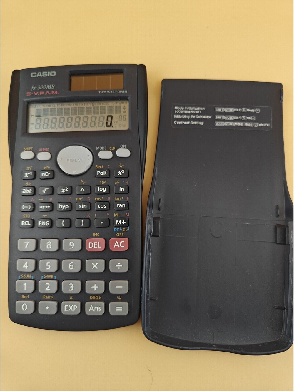 Casio fx-300MS Scientific Calculator With Hard Case Tested Working